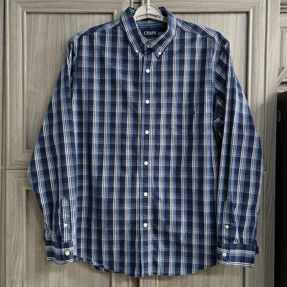 Chaps Ralph Lauren Multicolor Plaid Dress Shirt Sz 2XL Button Down XXL